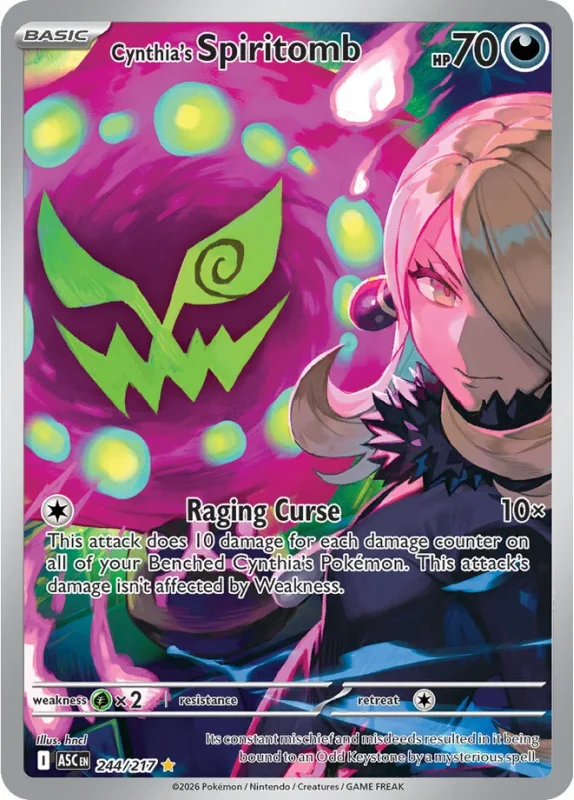 Cynthia's Spiritomb - Mega Evolution - 244/217