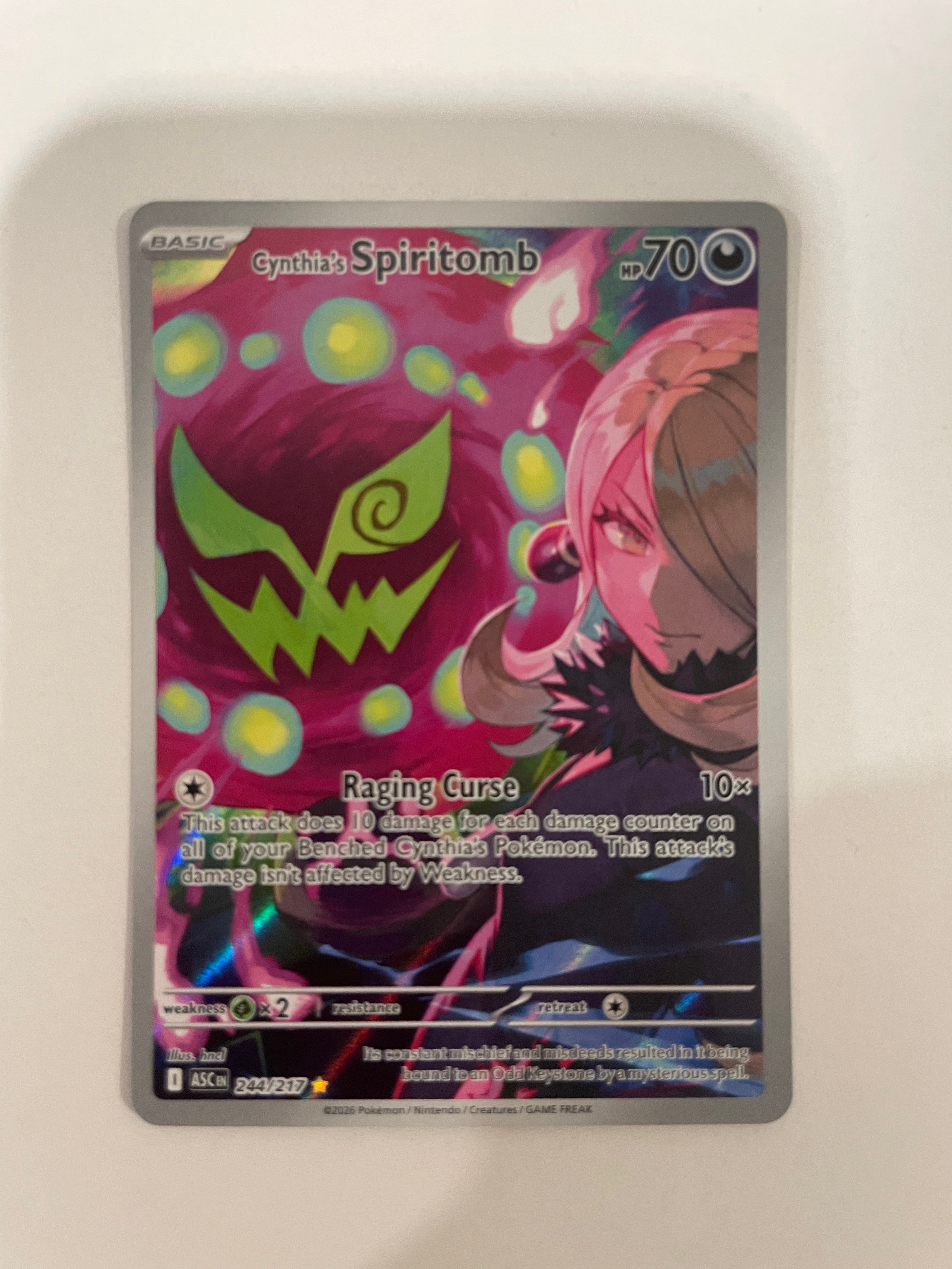 Cynthia's Spiritomb - Mega Evolution - 244/217